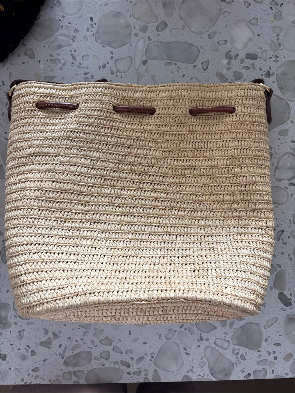 Sezane Farrow Bag Raffia - Picture 2 of 14